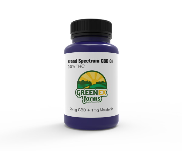 CBD Broad Spectrum Rich Soft gels + Melatonin