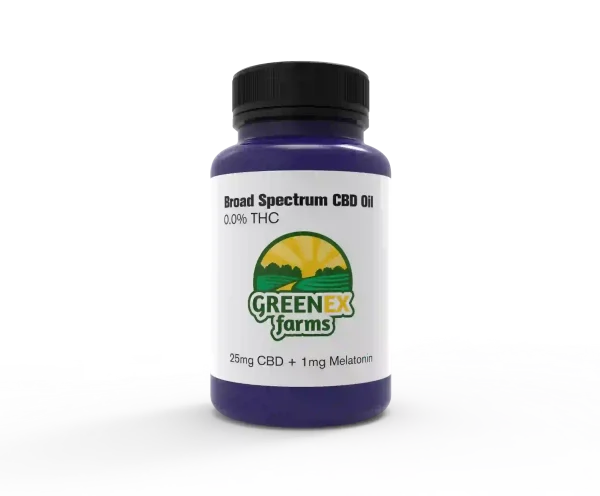 CBD Broad Spectrum Rich Soft gels + Melatonin