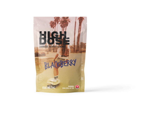 High Dose – Blackberry THC Gummies 1500mg