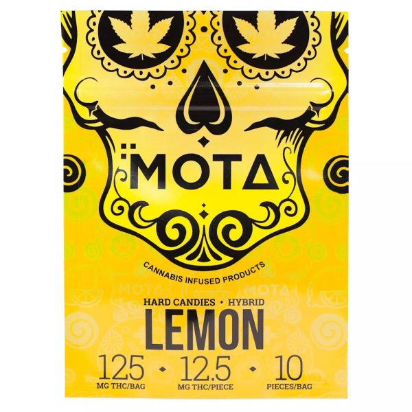 Mota Lemon Hard Candy 125mg THC Hybrid