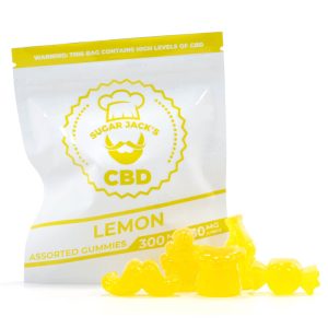 "SugarJacks Lemon CBD Gummies – 200mg"