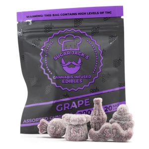 "Sugar Jacks Lemon THC Gummies – 200mg"