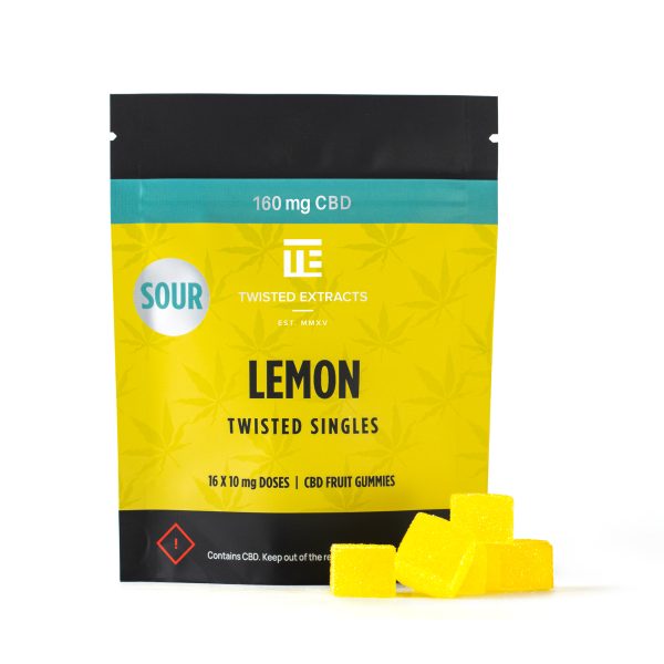 Twisted Extracts – Sour Lemon Twisted Singles (160 mg CBD)