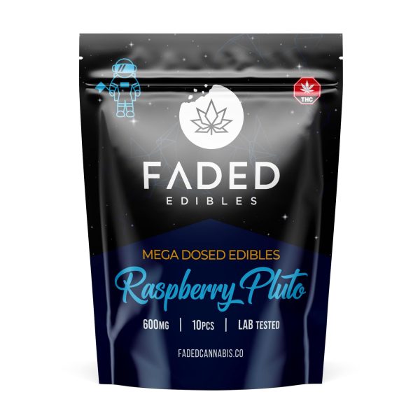 Faded Cannabis Co. Raspberry Pluto Astronauts 600mg THC