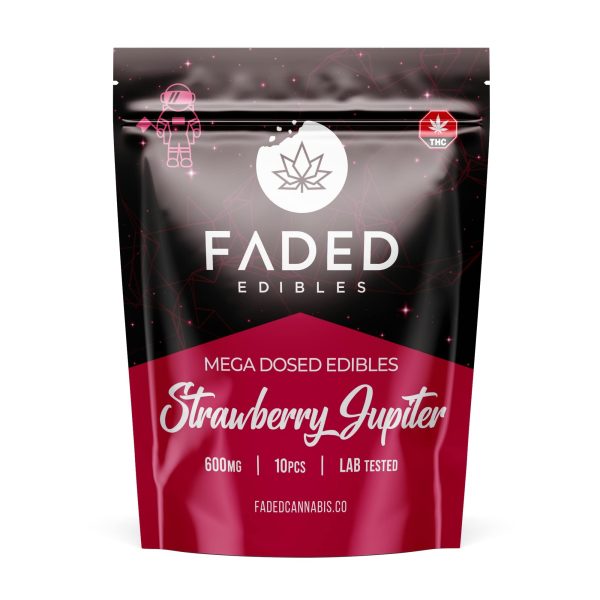 Faded Cannabis Co. Strawberry Jupiter Astronauts 600mg THC